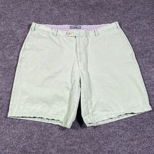 Peter Millar Winston Washed Twill Faded Green Golf Shorts Mens Size 42